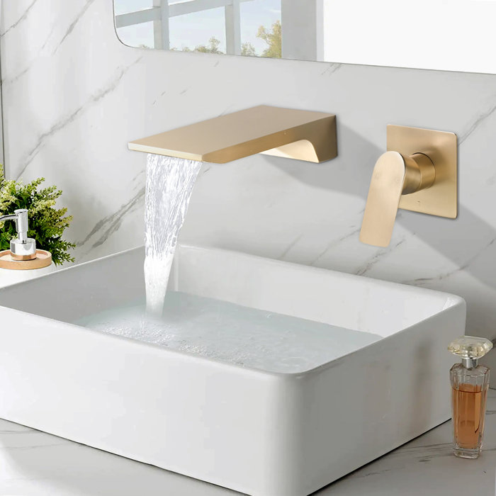 CERYPSA Wall Mount Waterfall Bathroom Sink Faucet & Reviews Wayfair